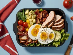 How many calories are in a Chick-fil-A Cobb salad with grilled chicken?