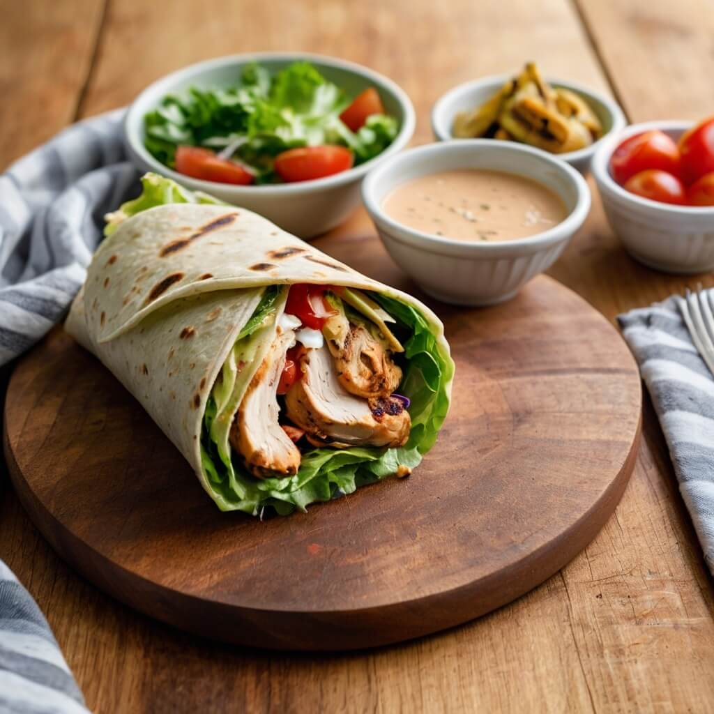 grilled chicken wrap