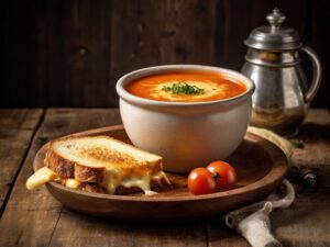 Is it normal to eat grilled cheese with tomato soup?