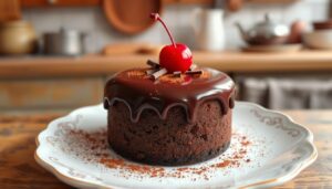 How to make an easy chocolate cake small?