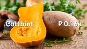 Is butternut squash lower carb than potato?