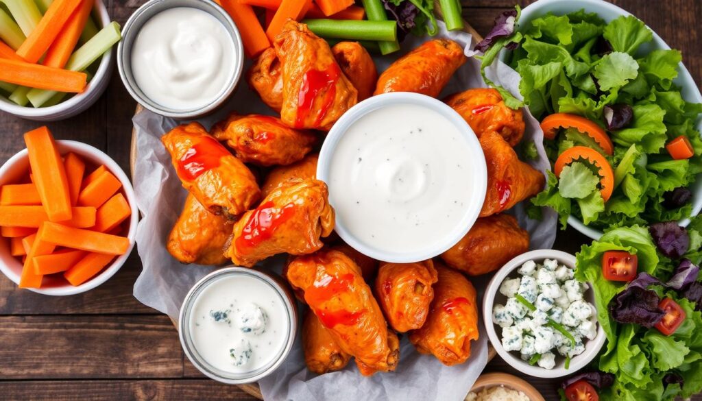 What do you eat with buffalo chicken?