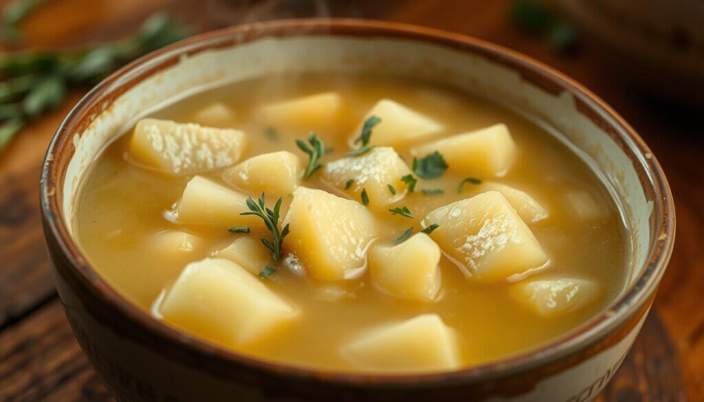 What potato holds up best in soup?