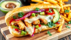 What is a California chicken cheesesteak?