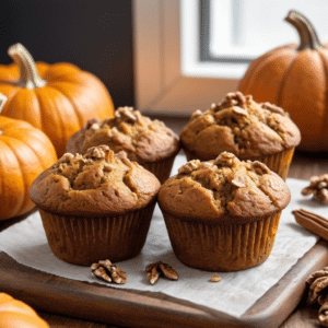 pumpkin banana muffins