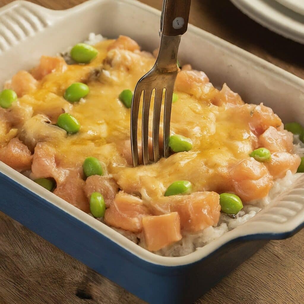 Sushi Casserole with Salmon