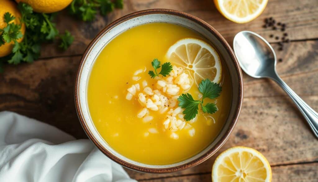 lemon and rice soup recipe